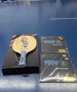Combo cốt vợt Long Carbon kết hợp với 2 mặt vợt Yinhe 9000Z