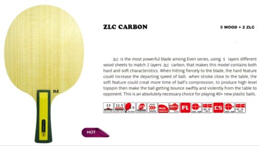 Cốt vợt XVT ZLC Carbon