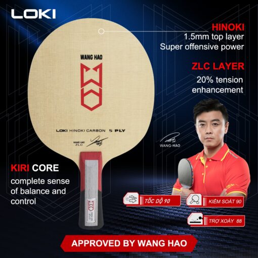 Cốt vợt Loki Wang Hao ZLC