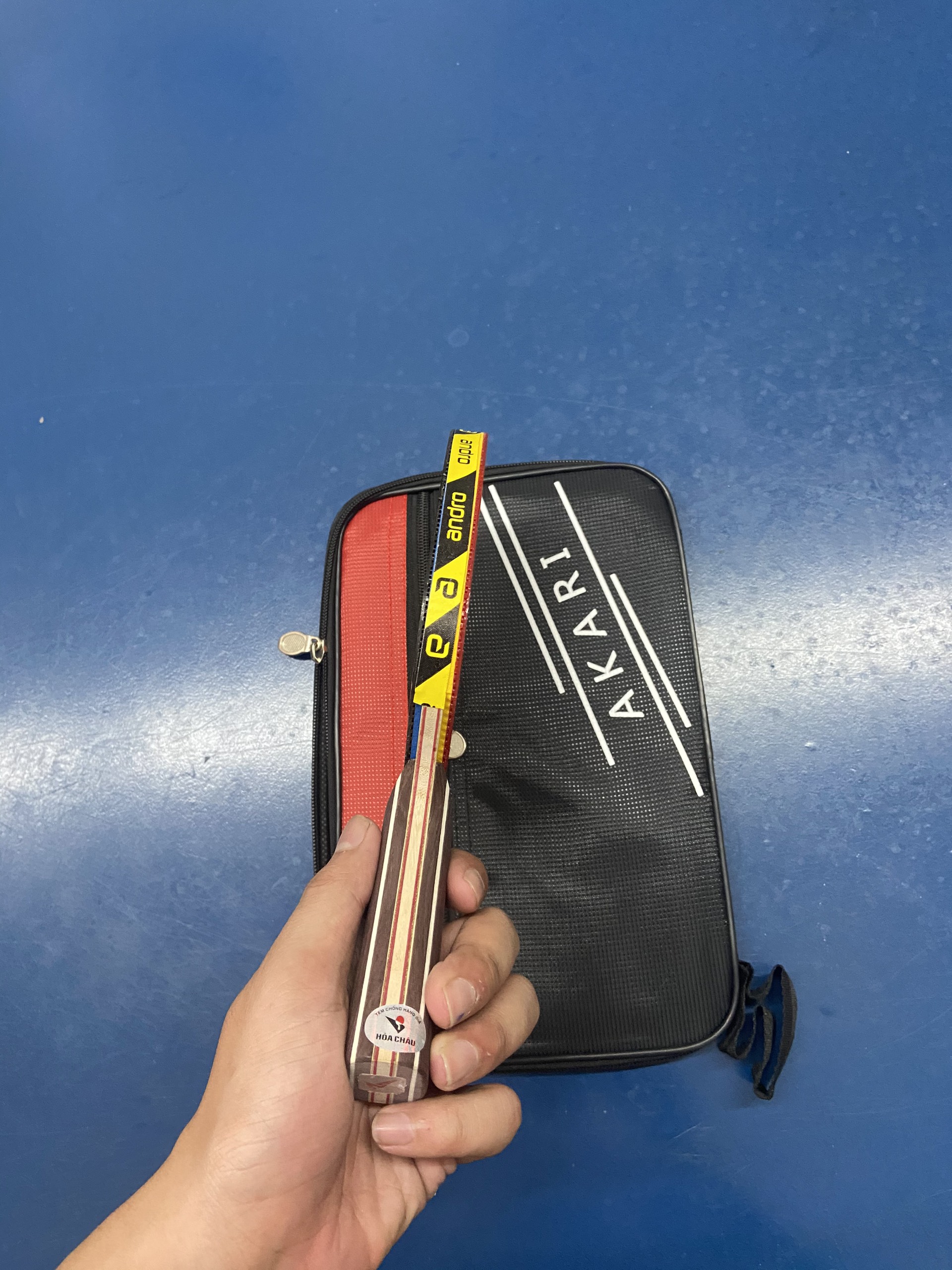Combo vợt Unrex Liberty kết hợp mặt vợt Andro Hexer Duro và mặt vợt Kokutaku B