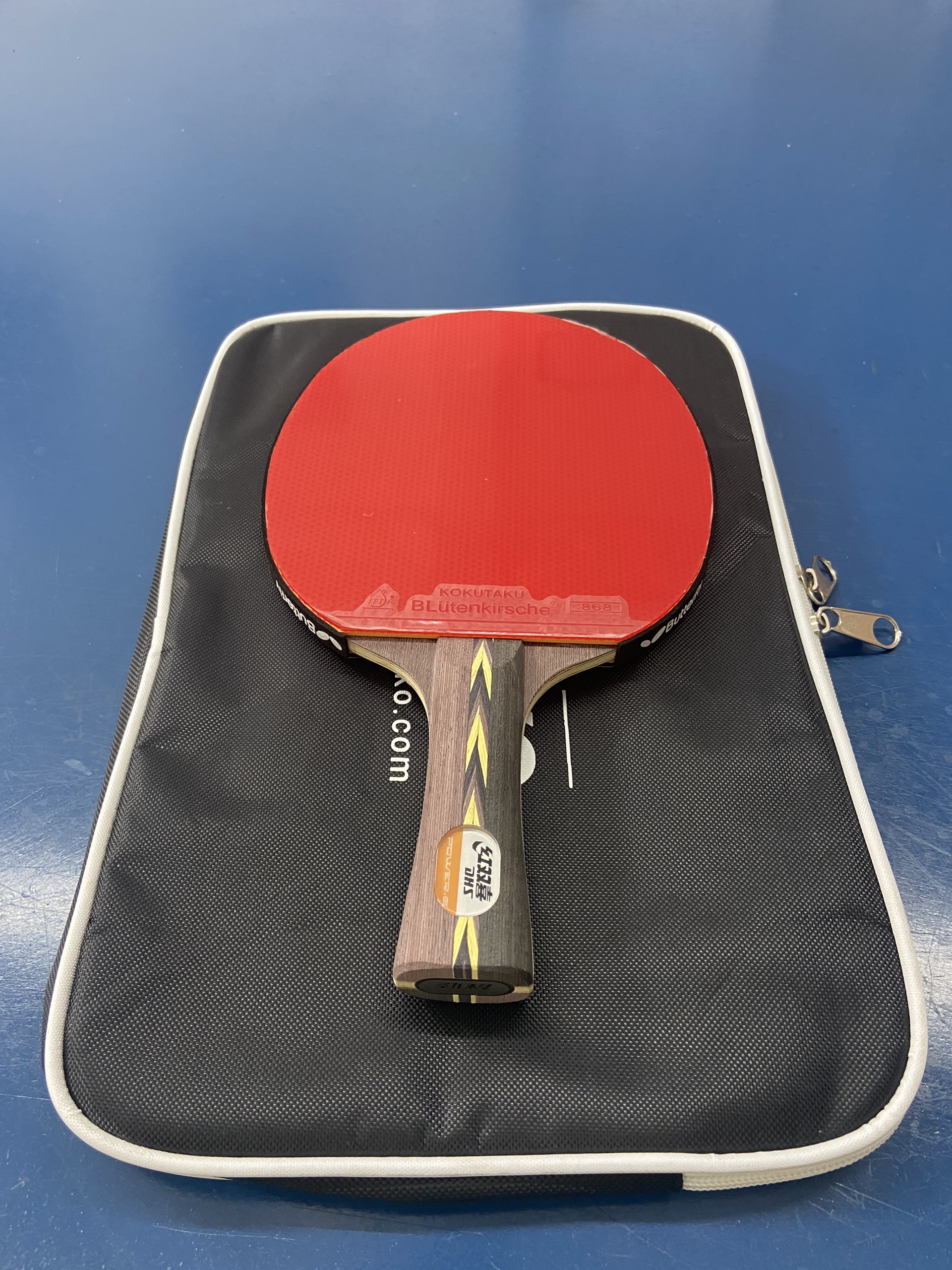 Combo cốt vợt DHS PG 12 kết hợp đôi mặt vợt Kokutaku 868