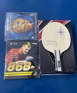 Combo cốt vợt Unrex Nova Carbon kết hợp mặt vợt 729 GS và Kokutaku 868