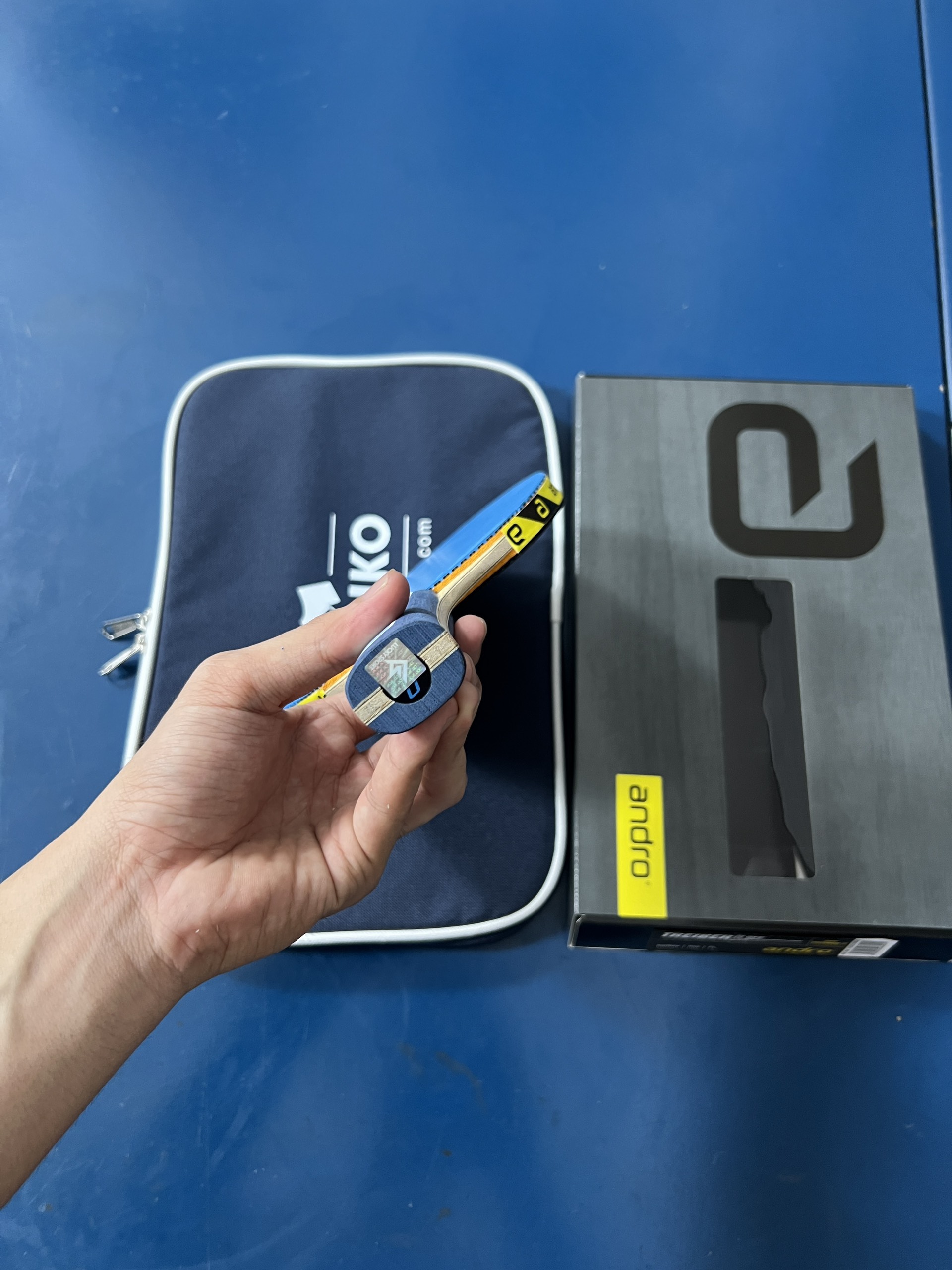 Combo cốt vợt Andro Treiber Q kết hợp đôi mặt vợt Andro Good