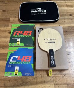 Combo cốt vợt Andro Synteliac ZCO kết hợp mặt vợt Andro Rasanter R48 và Andro Rasanter C48