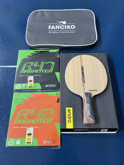 Combo cốt vợt Andro Treiber Z kết hợp Andro Rasanter R47 và Andro Rasanter R42