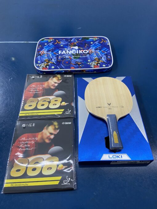 Combo cốt vợt LOKI Violent V5 RS kết hợp đôi mặt vợt Kokutaku 868
