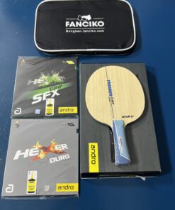 Combo cốt vợt Andro Treiber Q kết hợp mặt vợt Andro Hexer Grip SFX và Hexer Duro