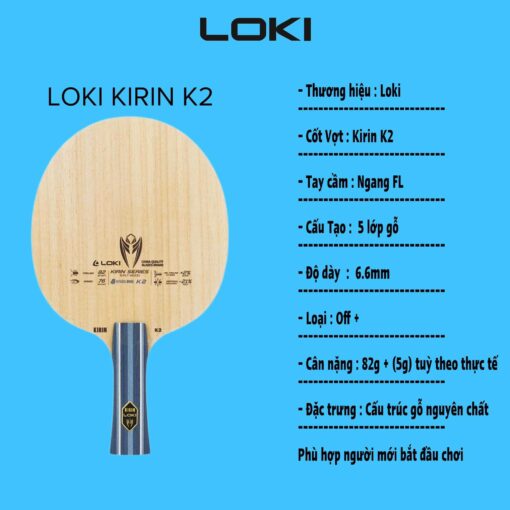 Cốt vợt Loki K2